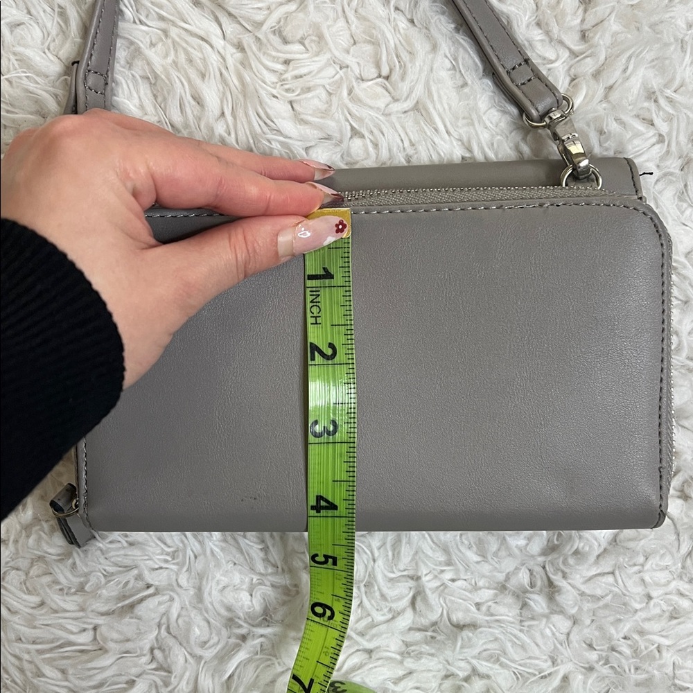 Nine West Gray Crossbody Purse Gifting Casual - Picture 13 of 15